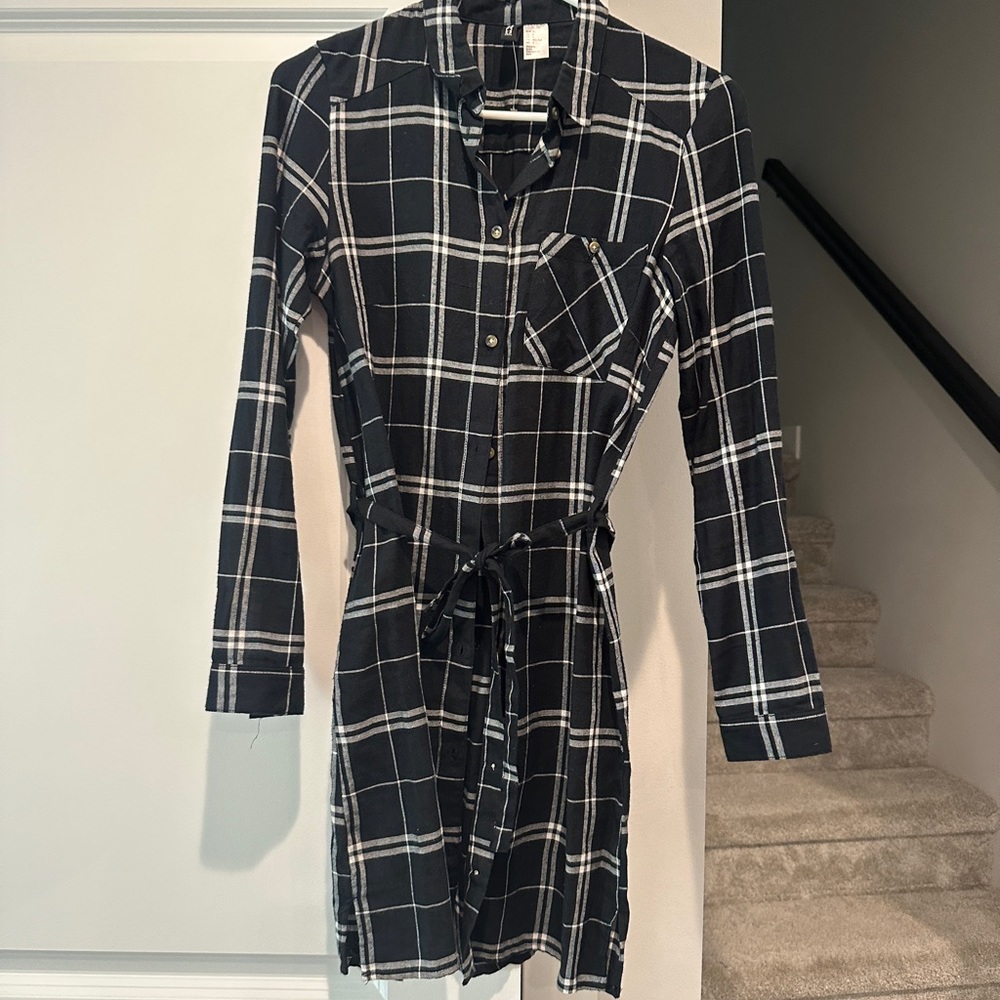 Divided by H&M Plaid Shirt Dress